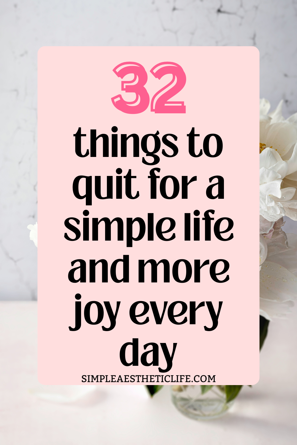 Things to quit for a simple life 
