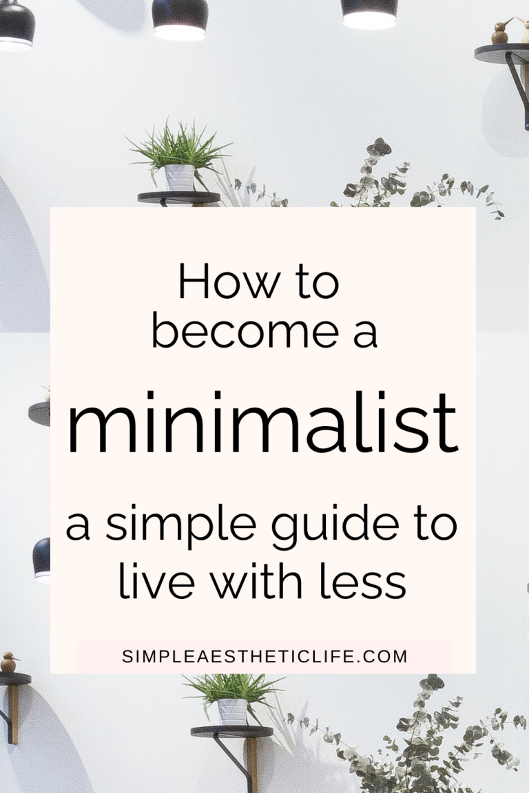 How to become a minimalist