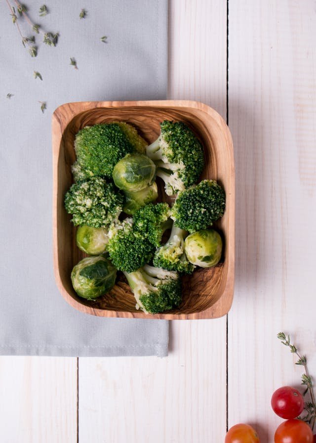 Garlic Roasted Broccoli with Brussel Sprouts