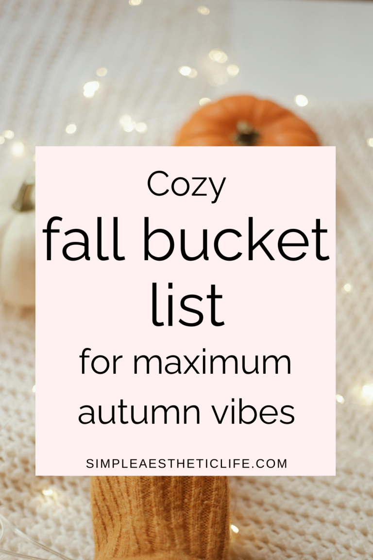 cozy fall bucket list