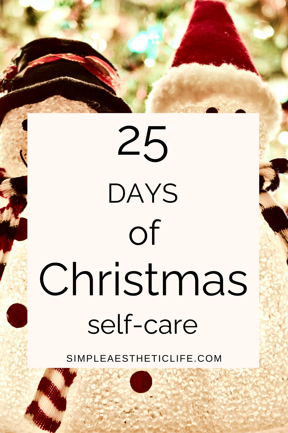 25 days of Christmas self-care