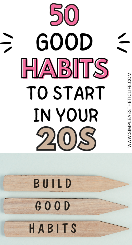 good habits to start in your 20