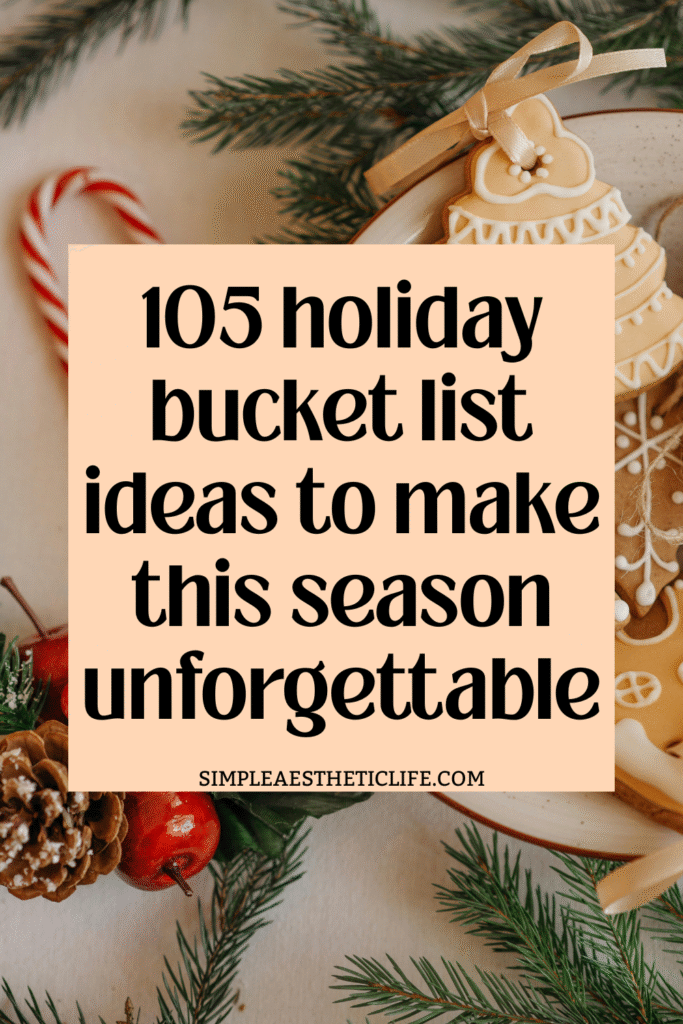 holiday bucket list