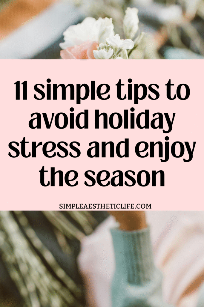 tips to avoid holiday stress