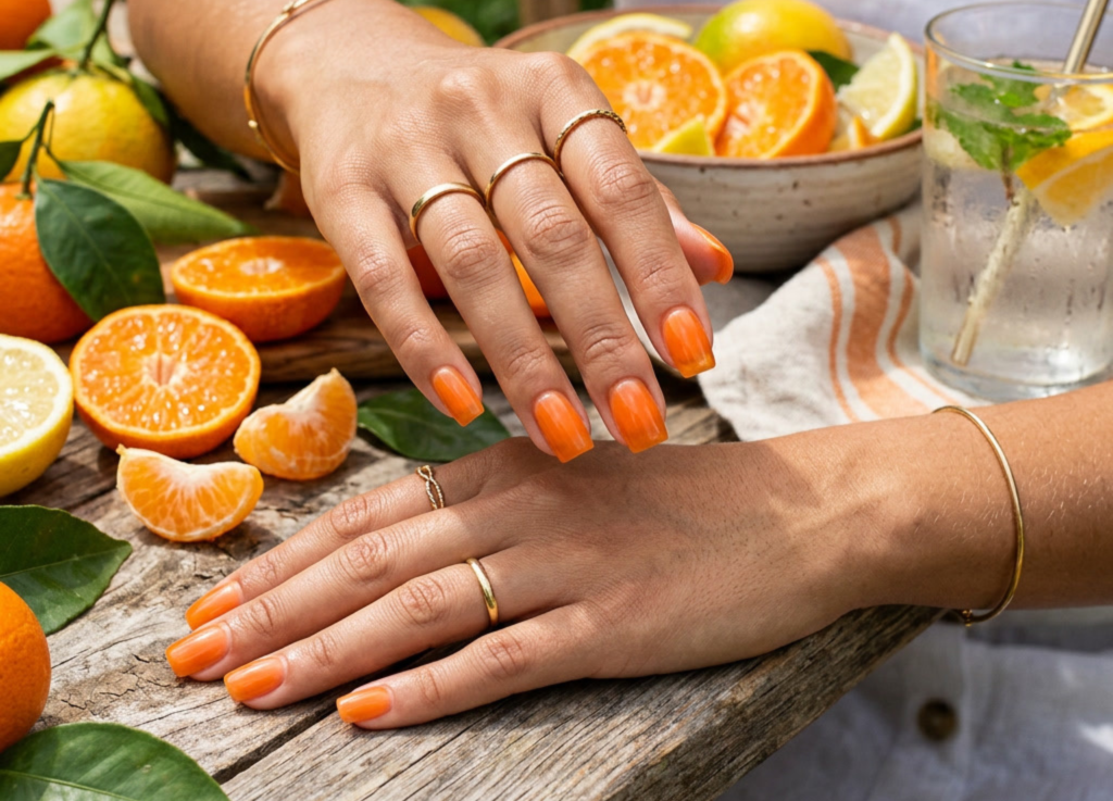 Tangerine Jelly Nails